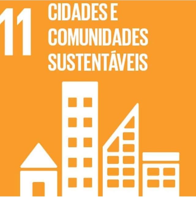 Logo ODS 11 - Cidades Sustentáveis